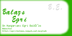 balazs egri business card